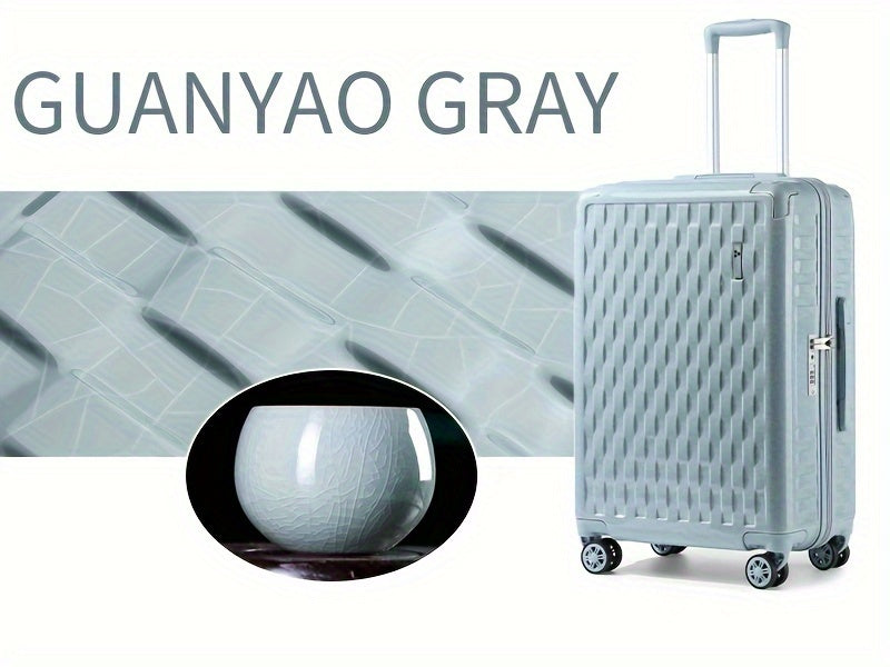 4-Piece Designer Luggage Set - Lightweight Durable Hardside Spinners, Secure TSA Lock and Smooth YKK Zippers for Travel