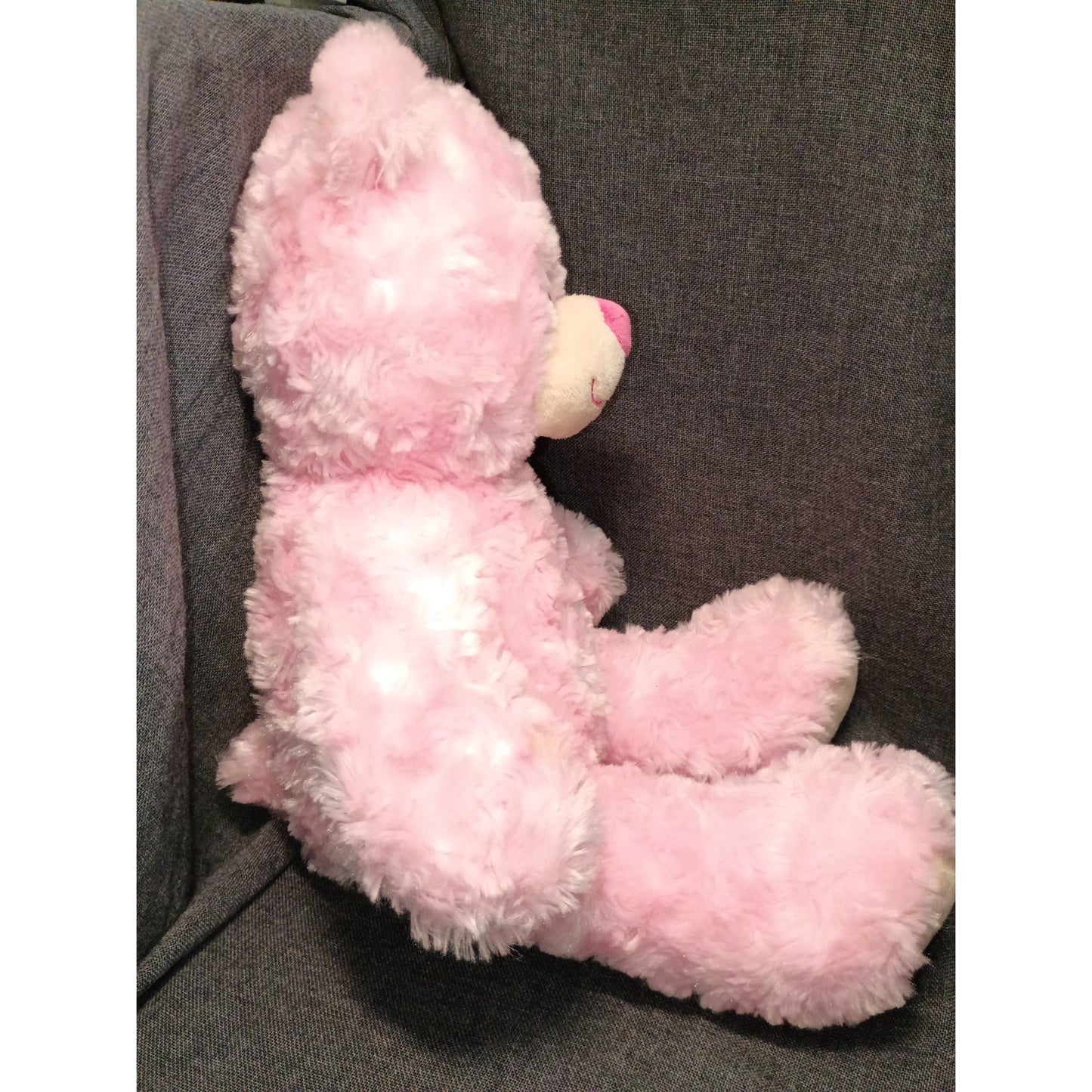Build A Bear Workshop Pink Curly Plush Bear