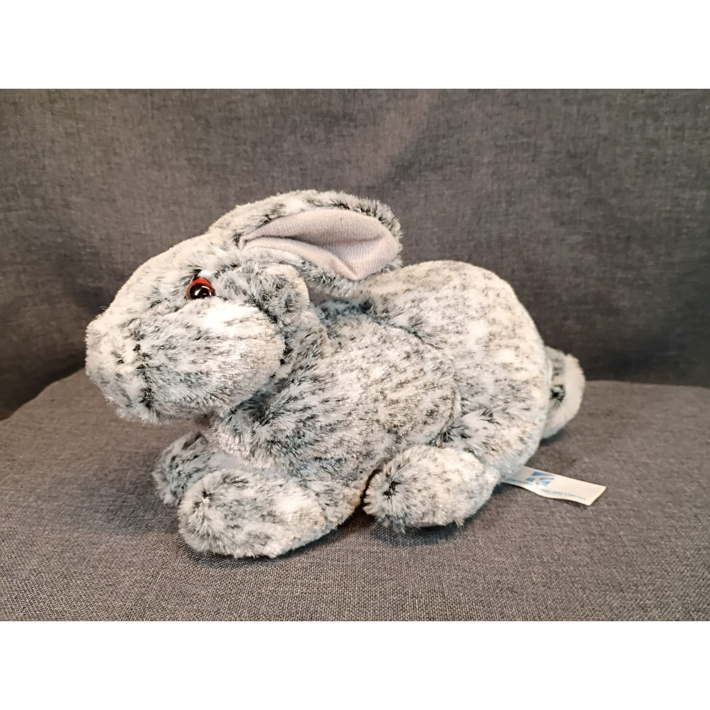 Bunny Plush Stuffed Animal Speckle Black 9.5" Fengtuo International