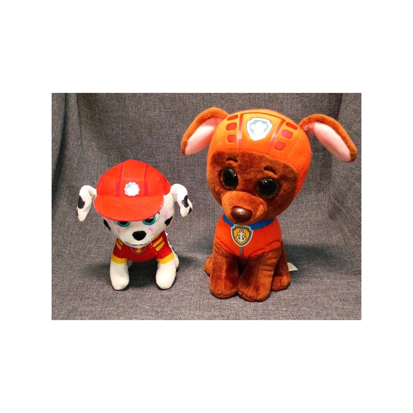Paw Patrol TY Beanie Zuma 6” and  EMT Mashall 5"