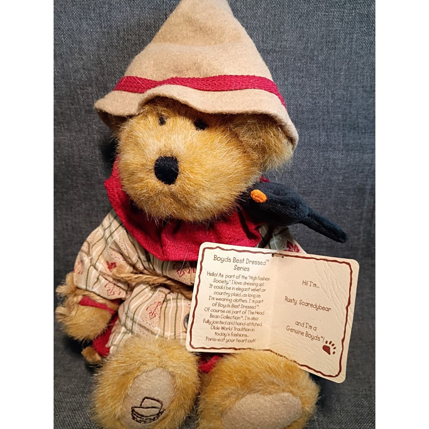 Boyd's Bear Longaberger Exclusive Rusty Scaredy Bear - NWT