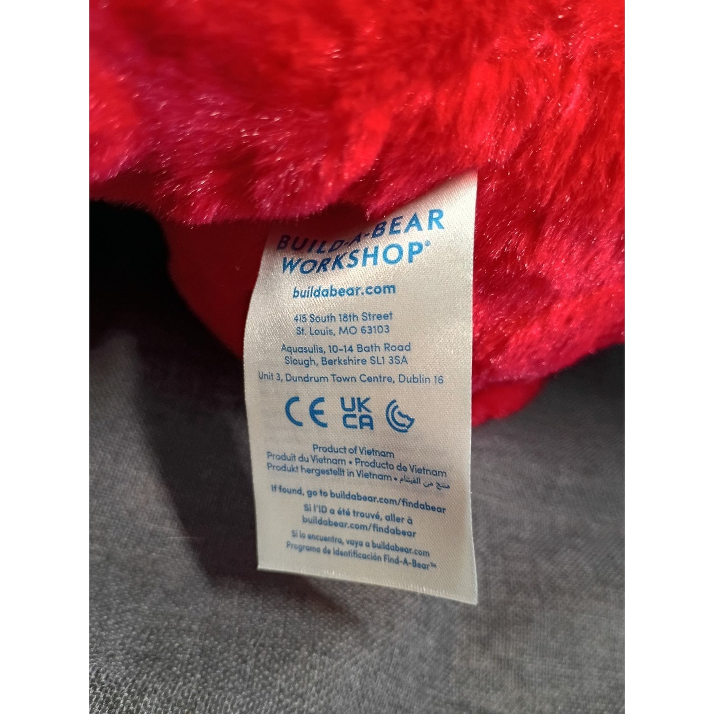 Build A Bear Wild Hearts Monkey Stuffed Animal Rare Plush In Red 16” Love