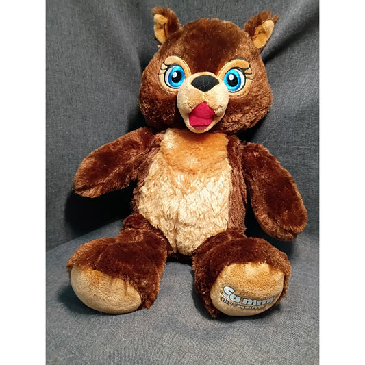 Build A Bear Sammy the Squirrel 16" Brown Plush Blue Eyes Great Wolf Lodge