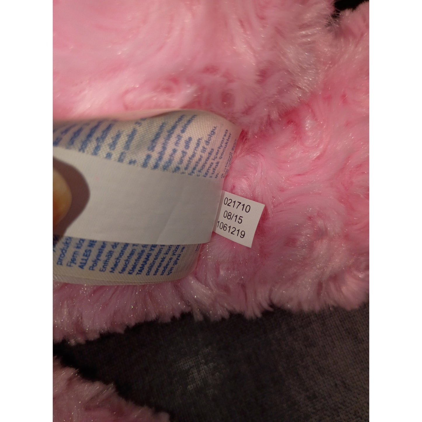 Build A Bear Workshop Pink Curly Plush Bear