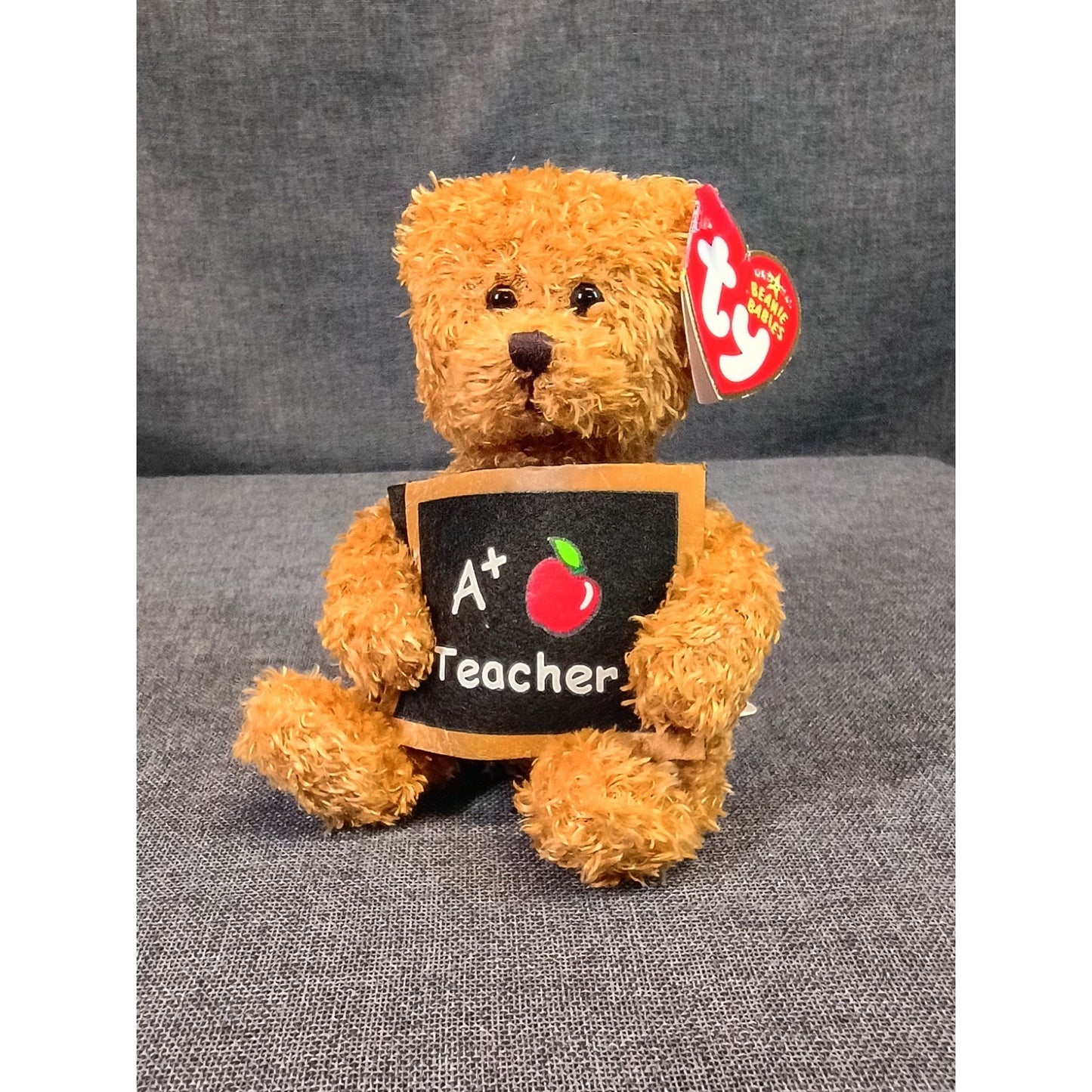 Ty Beanie Baby "Cool Teacher" Bear 4.5" Mini Stuffed Toy 2005