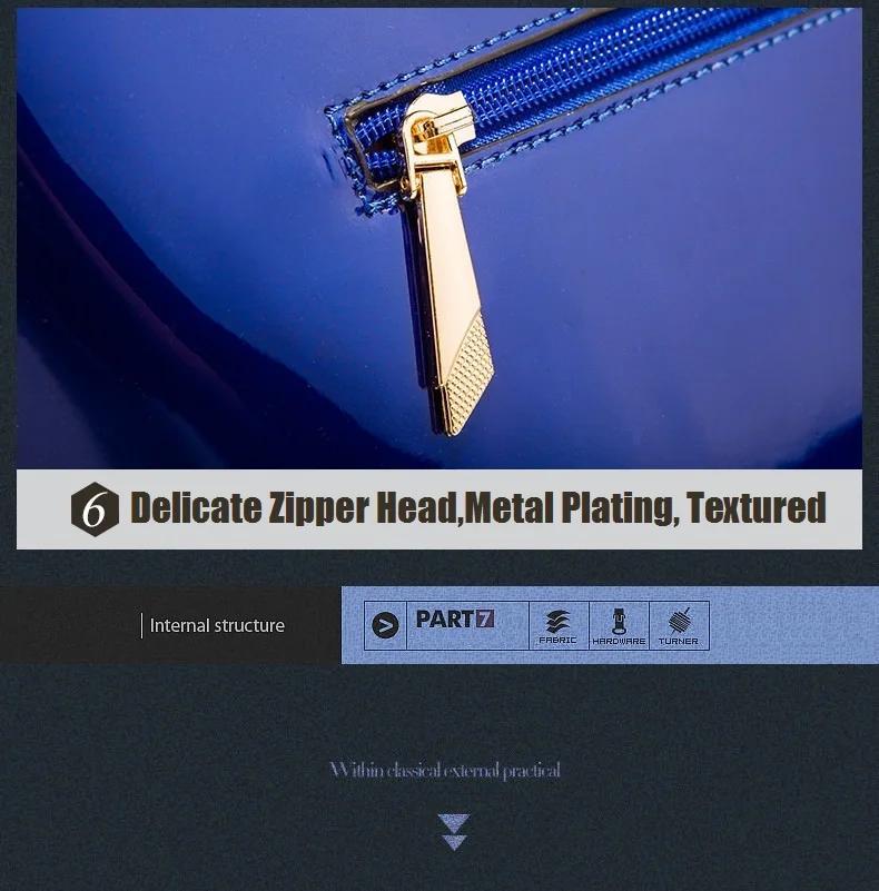 Designer Floral Embroidery Patent Leather Handbag for Women, Large Capacity Shoulder Tote with Zipper Closure, Polyester Lined, Paint Detail, Party Bag