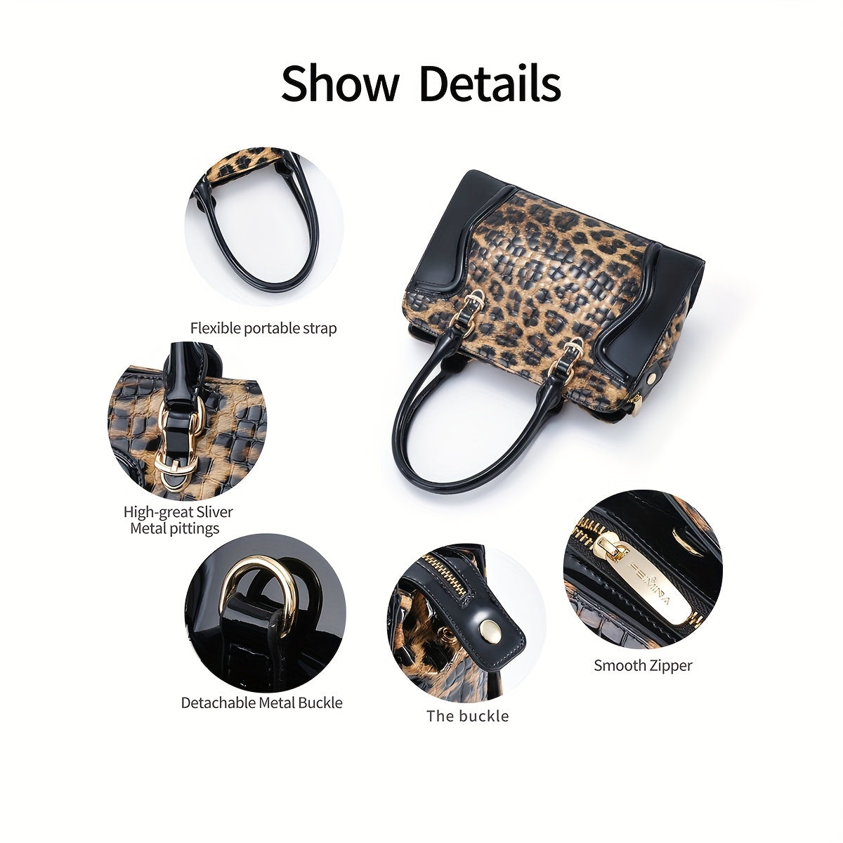 Handbags for Women, Shoulder Tote Bag, Large Crossbody Purses for Women, Luxury Designer Items Boston Bags, Valentine'S Day Gifts,Leopard Purse, High-Capacity, Multi-Compartment, Multi-Function, Business And Work,Gifts for Fe