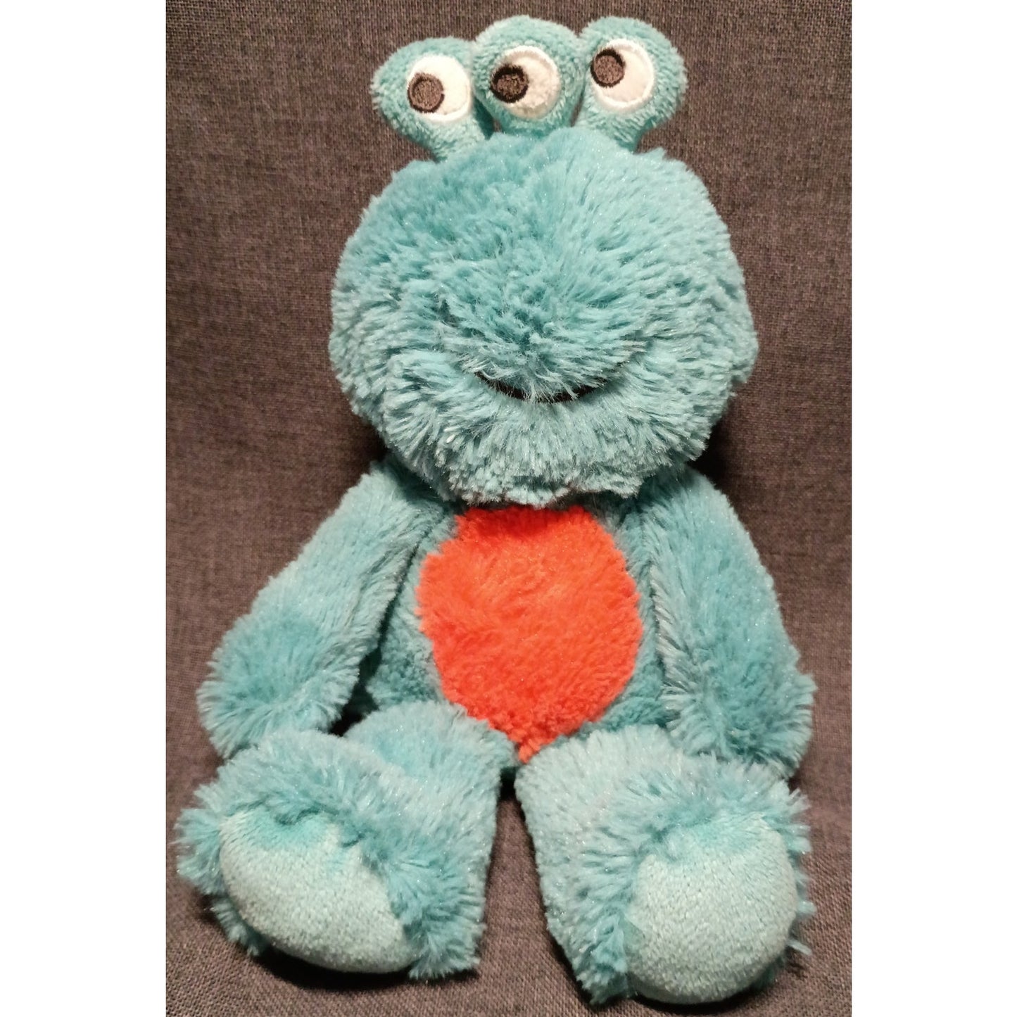 Carter's Plush Blue Monster Three Eyes Stuffed 9" Toy