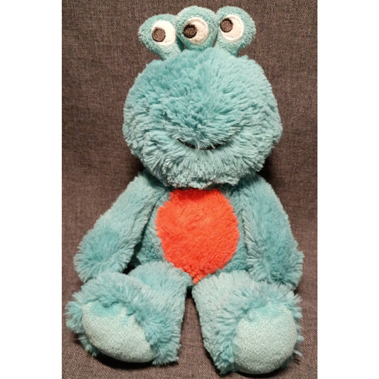 Carter's Plush Blue Monster Three Eyes Stuffed 9" Toy