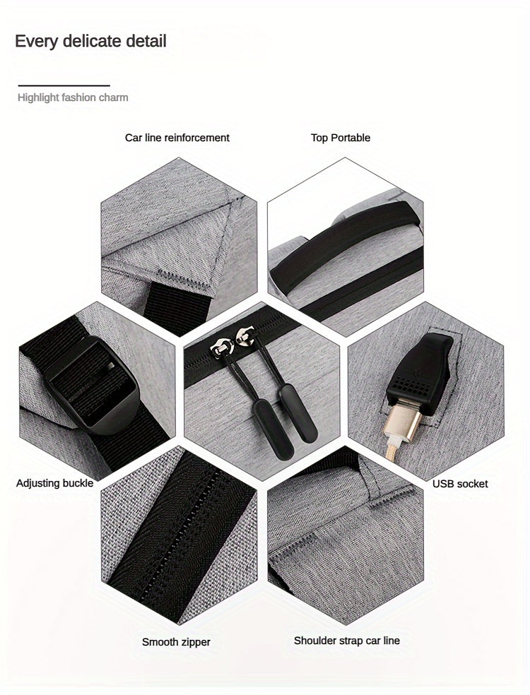 Vanaheimr Large Travel Laptop Backpack - 16 Inch Business Flight Approved Carry On with Luggage Sleeve, Durable College Rucksack for Outdoor Travel, School Bags, Gifts, Adjustable Strap, USB Charging, Lightweight, Casual Styl