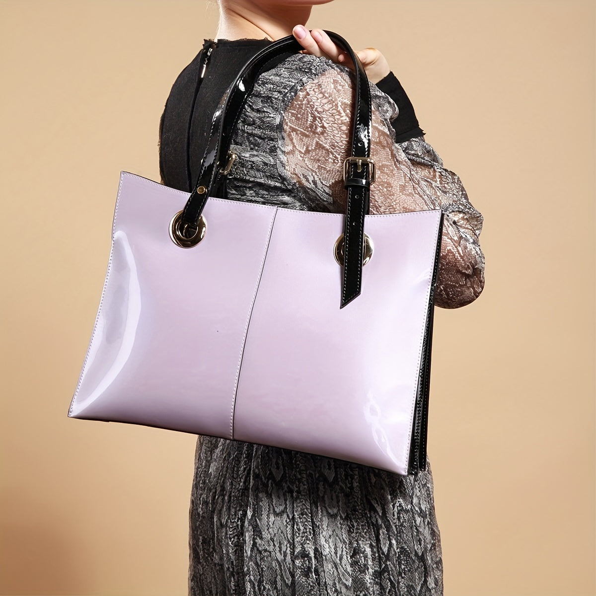 New Arrivals Handbags Womens Shoulder Bags Luxurious Genuine Leather Shiny Crossbody Bags Fashionable Large Capacity Zipper Designer Inspired Items Closure Suitable For Daily Use And Outdoor