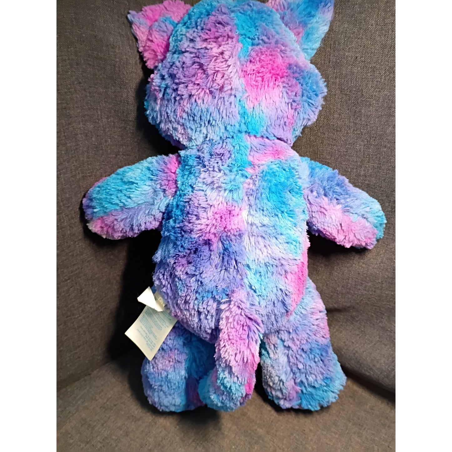 Build a Bear Stars Glow In The Dark Kitty Cat Purple Blue Starry Plush 17"
