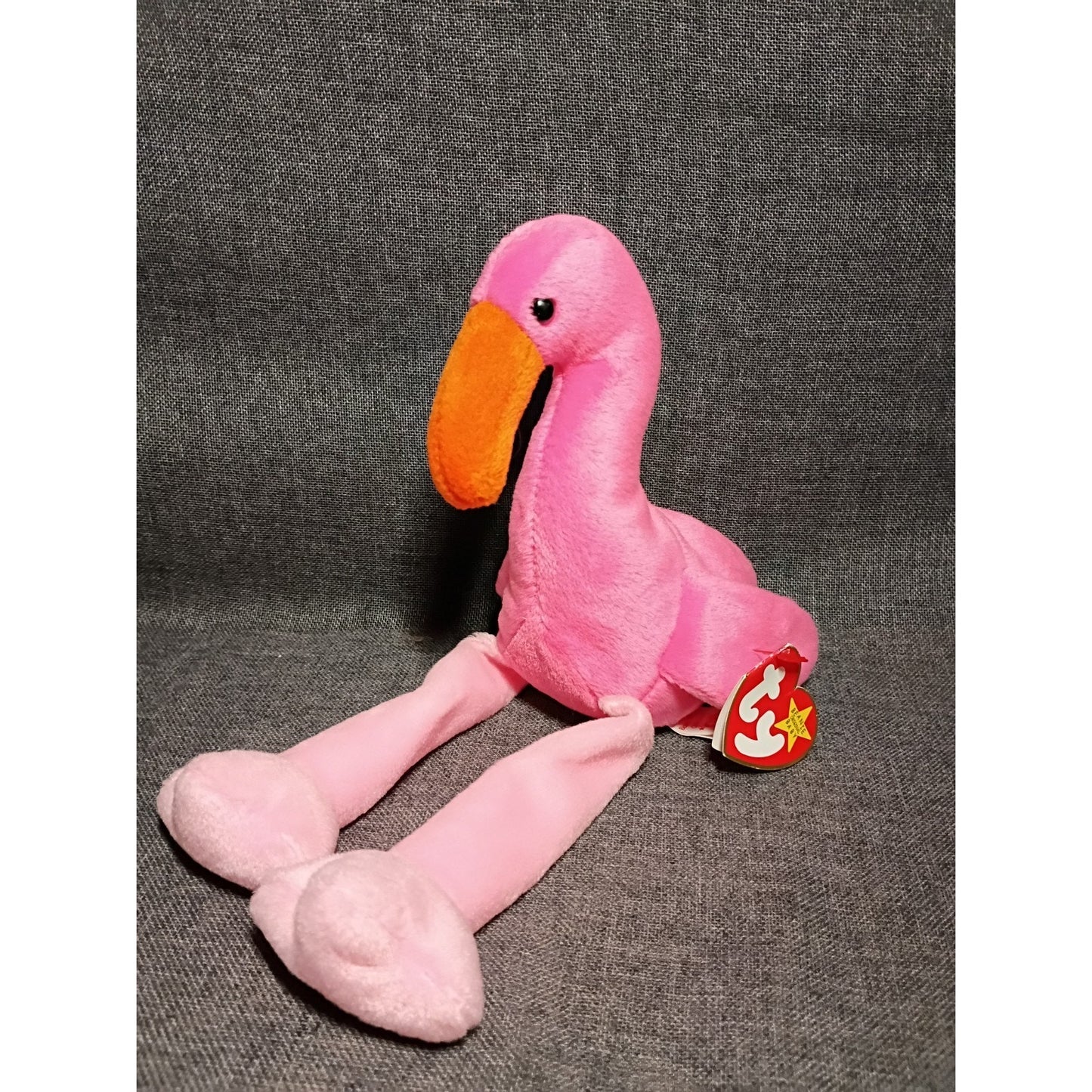 Ty Beanie Babies Pinky the Flamingo Plush Toy