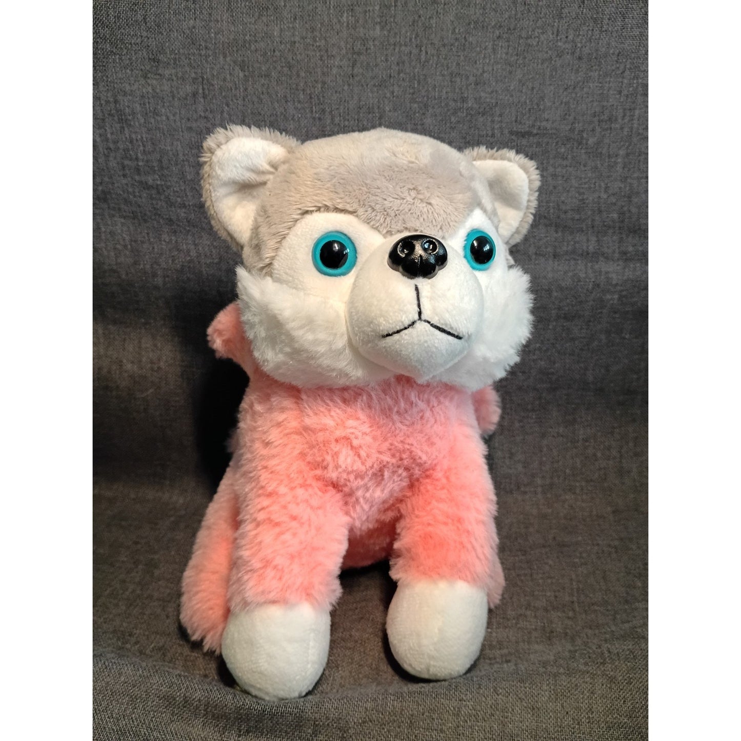 Baboli Husky wearing Pink Bunny Costume