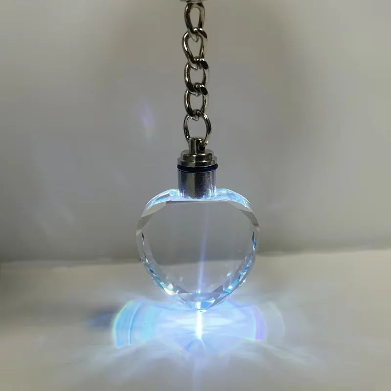 Customized Keychain Lip Gloss Mock-up KeyRing Led Acrylic Mini Keychain Chips Crystal Keyholder Funny Key Ring