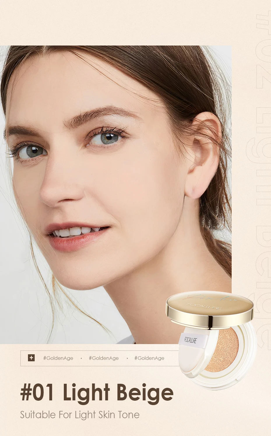 FOCALLURE BB Air Cushion Matte Foundation Cream Oil control Concealer Whitening Moisturizing Makeup Cosmetic Brighten Face Base