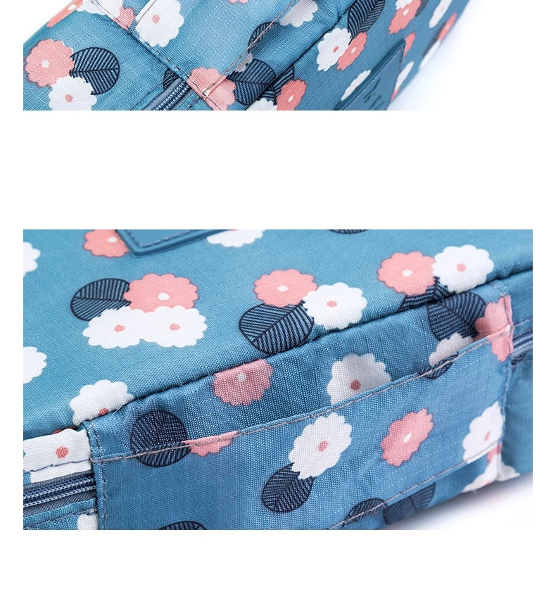 Tote Cosmetic Bag For Women Double Zipper Makeup Bag Toiletries Storage Bags Travel Kit Ladies Beauty Bag Neceser Organizer