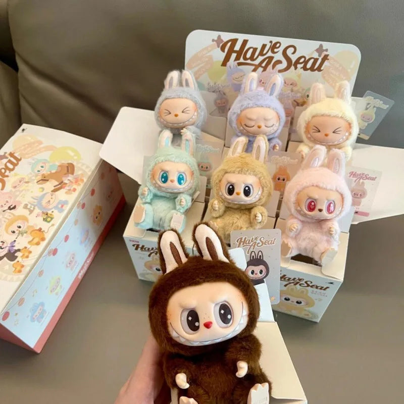 In Stock Labubu Have a Seat Plush Toy Clips Fashion Accessories Blind Box Trend Desktop Decorations Collectibles | Fast Shipping