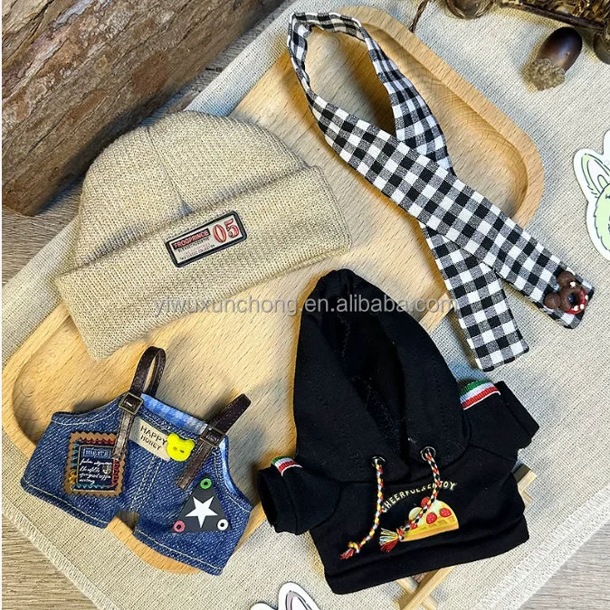 In Stock Christmas Clothes for Labubu Jackets Doctors Nurses Outfits Toy Jerseys Sweaters Halloween Gifts I Fast Delivery