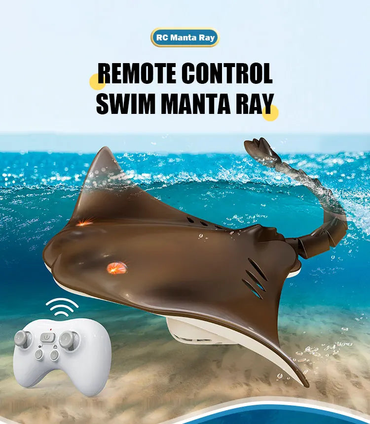 Remote Control Shark Toy Robots RC Animals Manta 2.4G Electric Sharks Children Kids Toys for Boys Swimming Pool Water Boat Ship