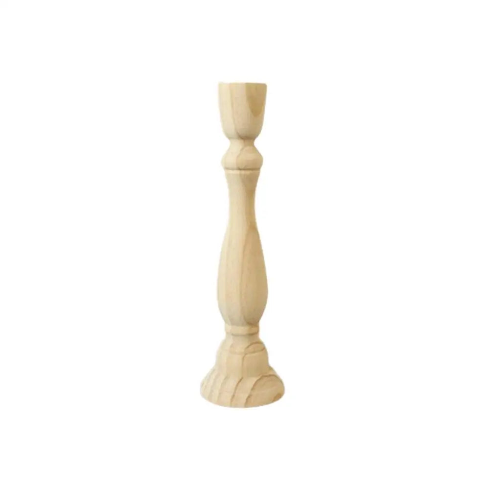 Retro Wood Classic Candlestick a