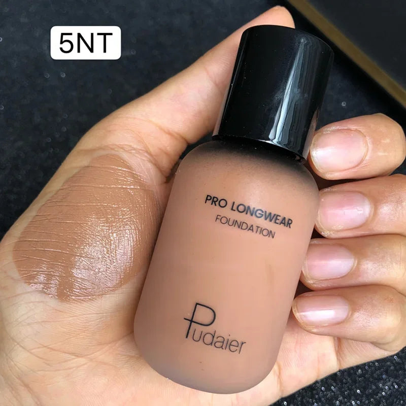 40ML Face Liquid Foundation Full Concealer Makeup Waterproof Base Brighten Whitening Cover Dark Circle Matte Foundation Cosmetic