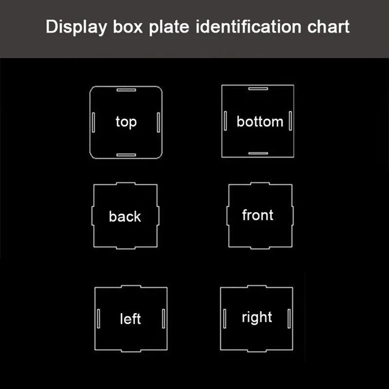 18 Sizes Clear Acrylic Display Case Dustproof Toy Cars Trucks Vans Model Box Collection Storage Home Countertop Show Boxes