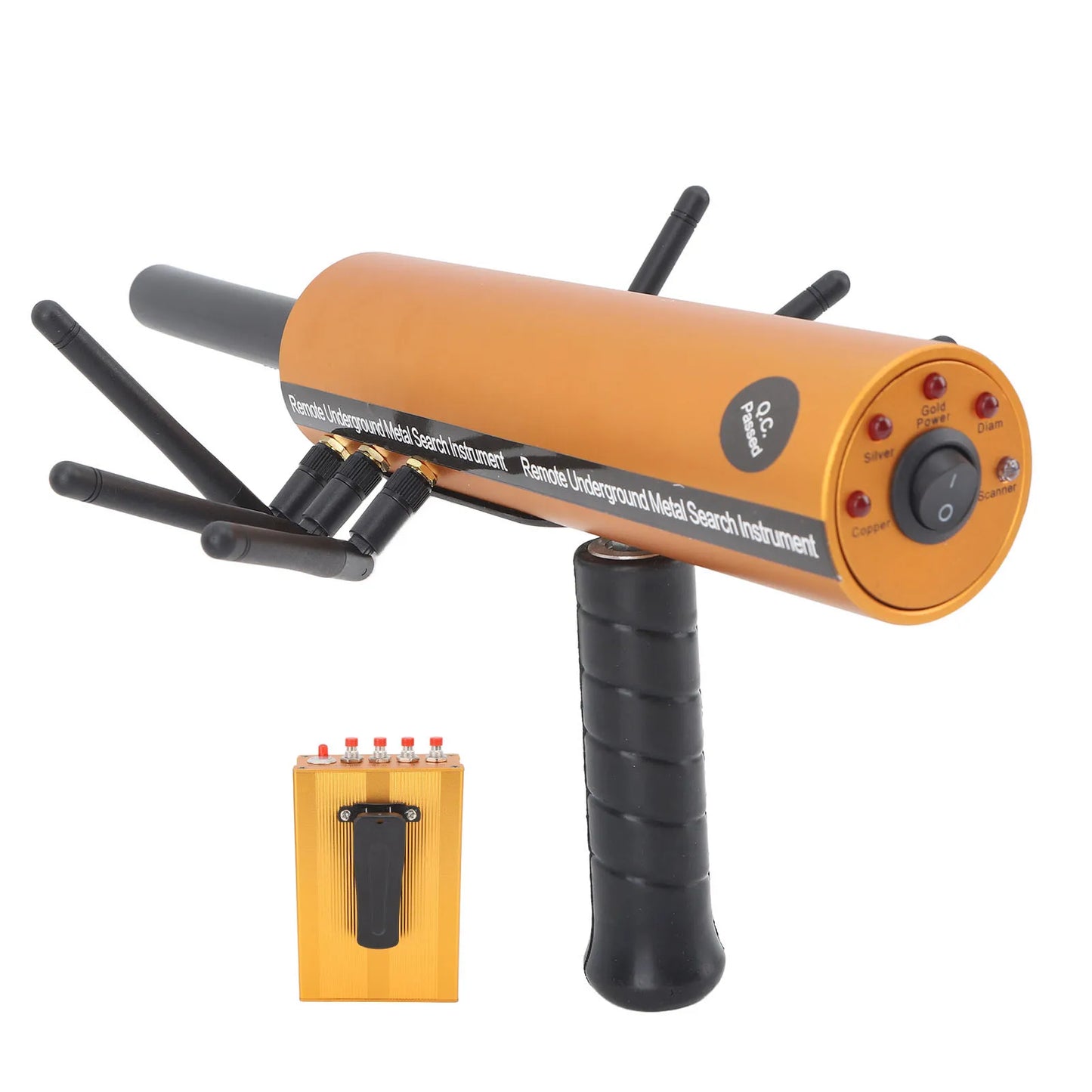 AKS Metal Detector Metal Pinpointer 30m Depth 1200m Range 6 Antenna AKS Accurate Finding Gold Detector