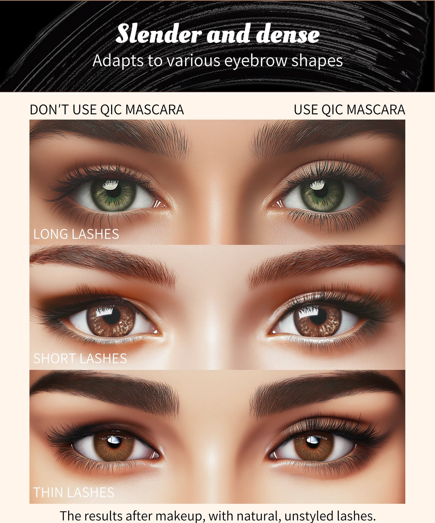 Black waterproof Mascara for all Lengthening make up products Eyelash Extension Eye Lashes mascara 4d effect Korean cosmetics