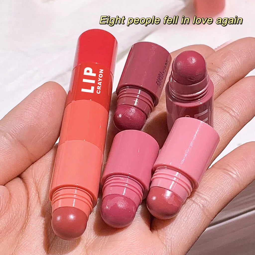 4 In 1 Nude Matte Lipstick Pencil Kit Velvet Sexy Red Lip Tint Non-stick Cup Multicolour Lipstick Pen Makeup Lips Cosmetic Set