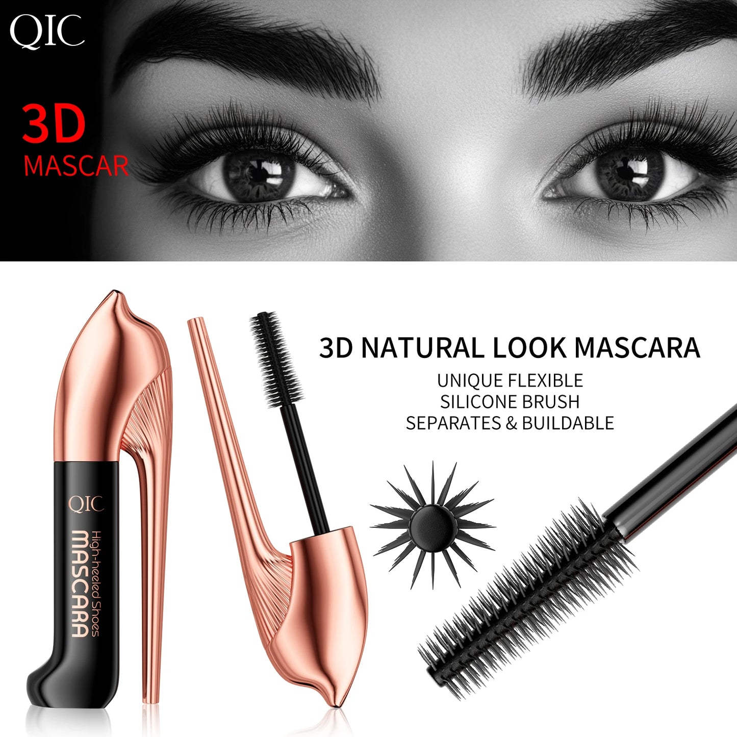 Black waterproof Mascara for all Lengthening make up products Eyelash Extension Eye Lashes mascara 4d effect Korean cosmetics