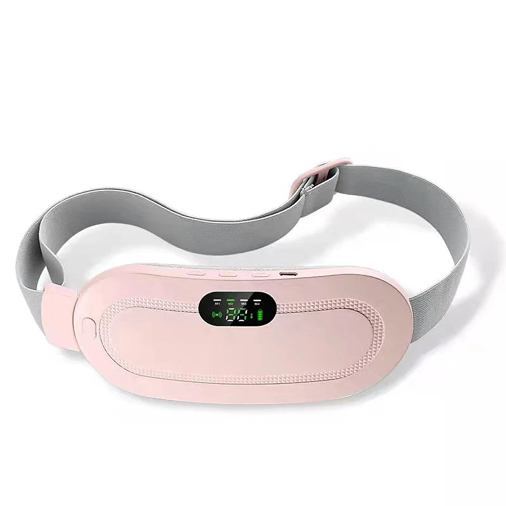 NEW Electric Period Cramp Massager Vibrating Pad Belt for Menstrual Colic Relief Pain Waist Abdominal Palace Belt