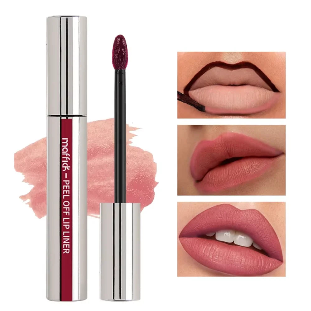 3 Color Liquid Peel-off Lip Gloss Waterproof Long-lasting Matte Lipstick Non-stick Cup Makeup Moisturizing Lip Tattoo Pigment