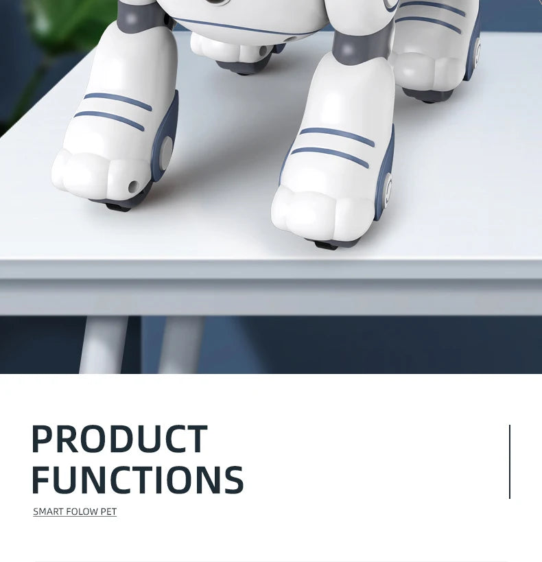 Intelligent Remote Control Robot Dog Electronic Stunt Voice Command Programmable Touch-sense Music Song Children's Toys for Boys