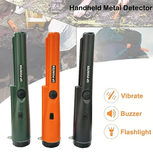 Professional Metal Detector Pointer Pinpoint Waterproof Handheld Metal Detector for Metal Coin Gold 360° Pinpoint Tip Side-scan