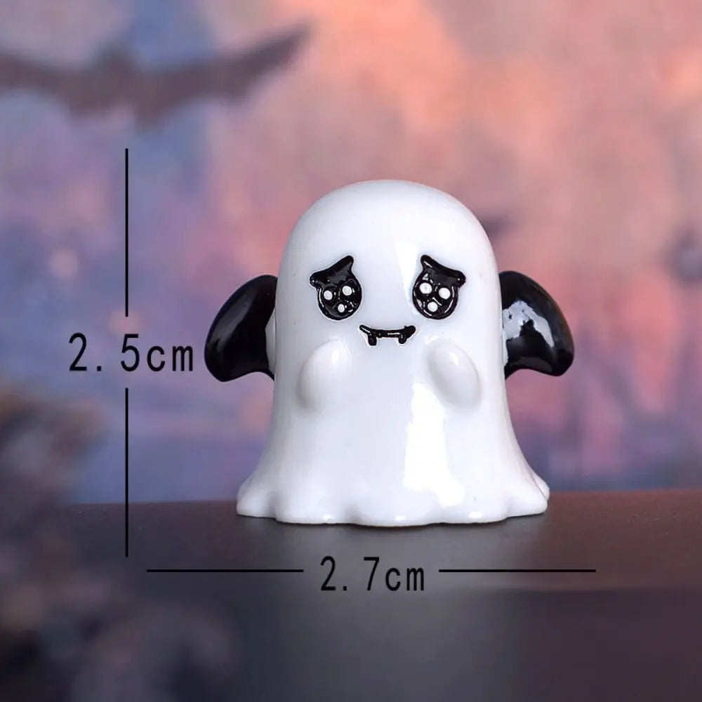 Cute Pumpkin Halloween Resin Craft Resin Decoration DIY Accessories Micro Landscape Figurines Mini Ornaments Ghost Decoration