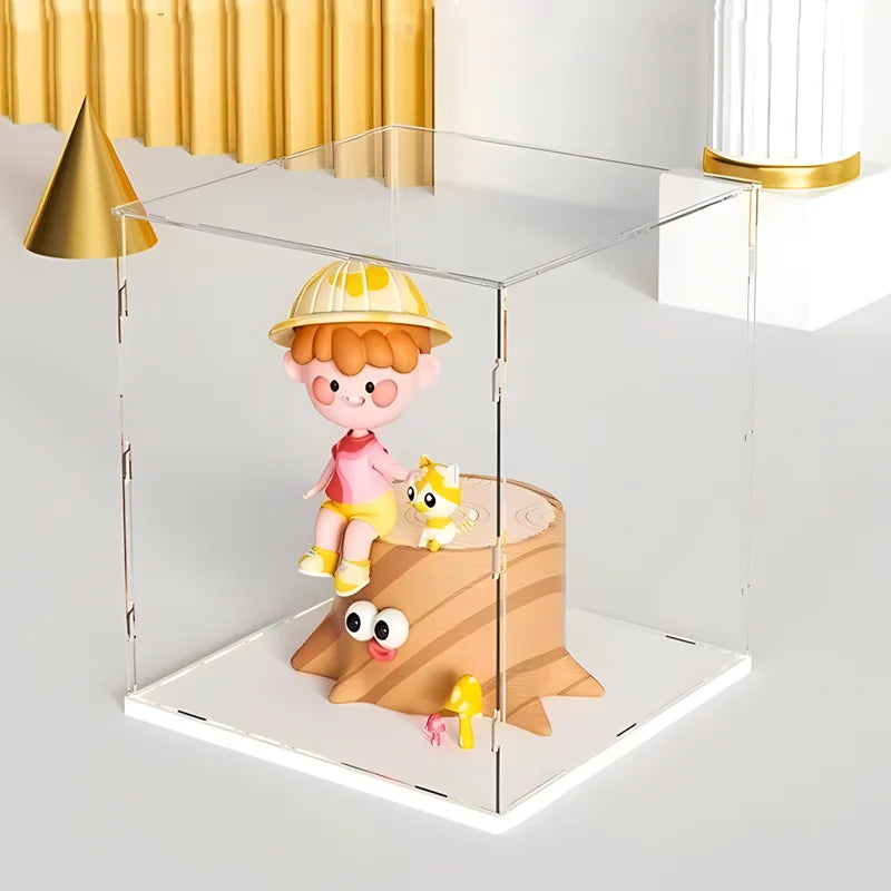 Clear Self-Assembly Acrylic Display Case