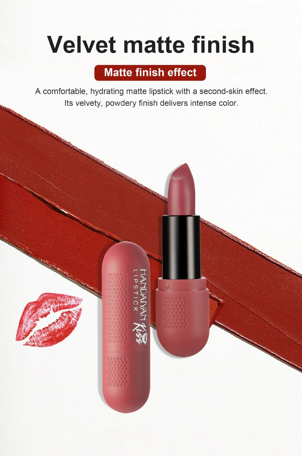 Matte Lipstick Set 6 Colors Velvet Texture Long Lasting Non Drying Lip Makeup Women Gift Box