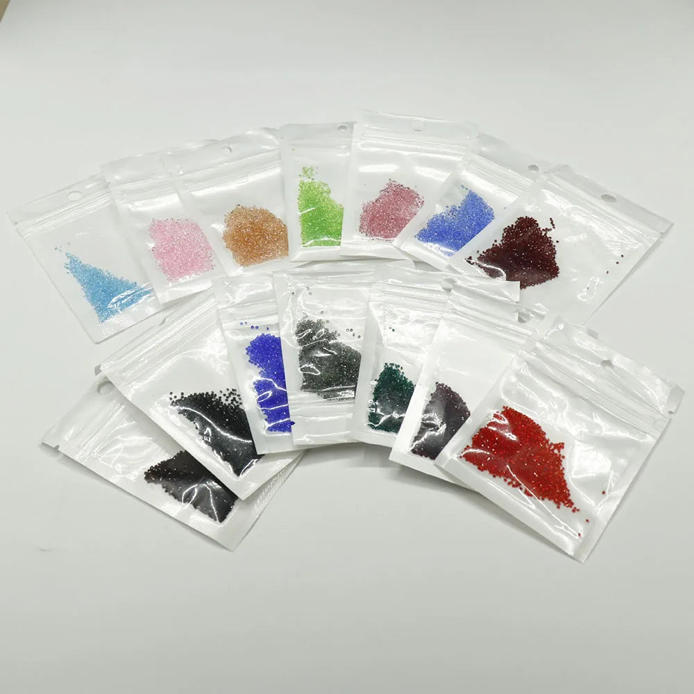 1440pcs/bag 1.2mm Wholesale Mini Pixie стразы Non Hotfix Rhinestone Micro Crystal Zircon Nail Art Rhinestones Decoration