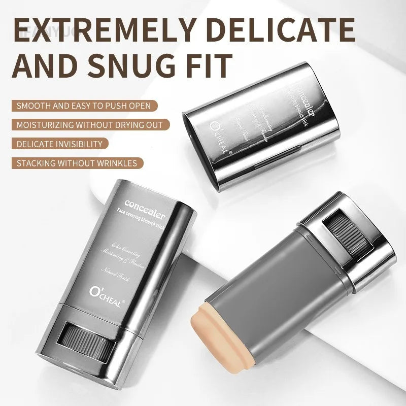 Matte Foundation Cream Stick Waterproof Lasting Oil-control Cover Acne Base Smooth Makeup Moisturize Brighten Concealer Lip Base