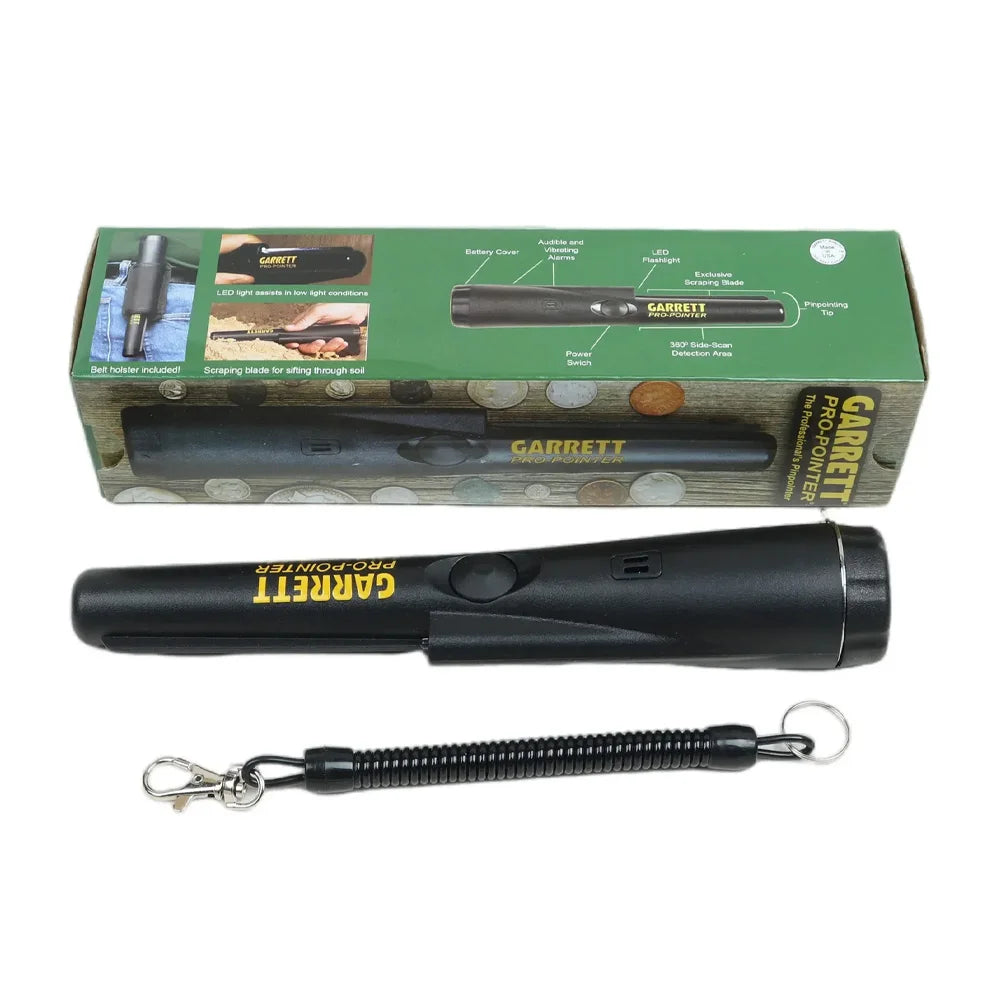 Professional Metal Detector Pointer Pinpoint Waterproof Handheld Metal Detector for Metal Coin Gold 360° Pinpoint Tip Side-scan