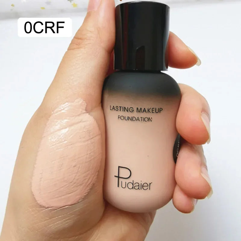 40ML Face Liquid Foundation Full Concealer Makeup Waterproof Base Brighten Whitening Cover Dark Circle Matte Foundation Cosmetic