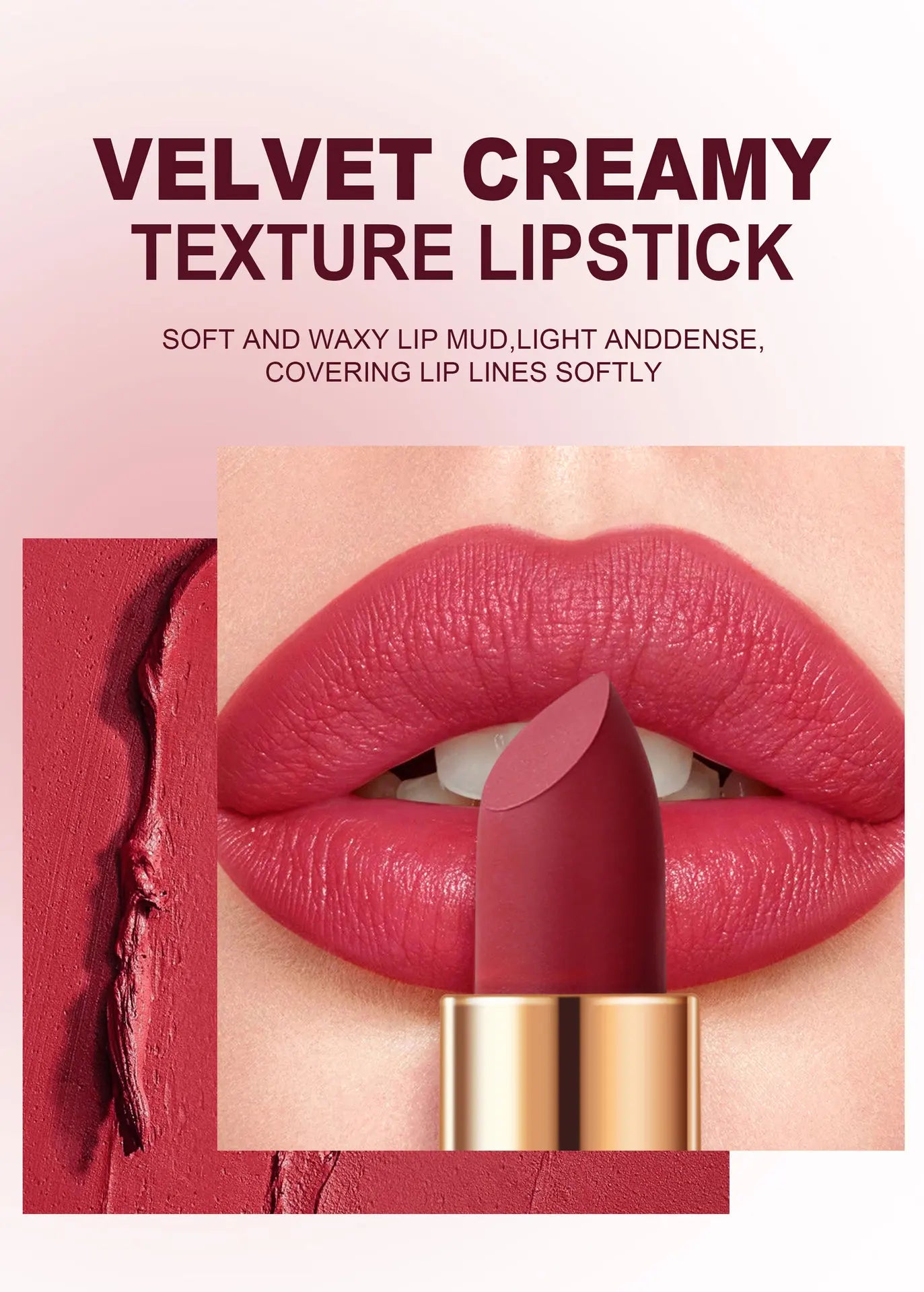 8-Colors Matte Lipstick Sexy Red Waterproof Lip Stick Long Lasting Smudge-free Classic Highly Pigmented Velvet Lip Tint Makeup