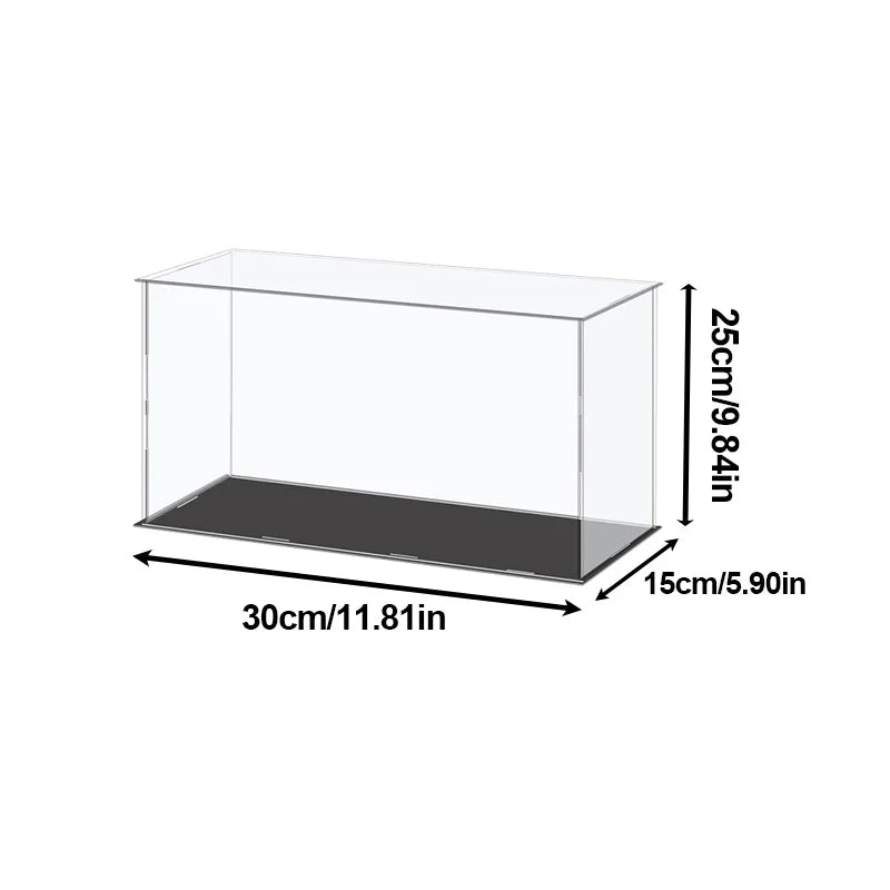 Clear Acrylic Display Case Dustproof Toy Car Trucks Vans Model Box Collection Storage Countertop Show Box