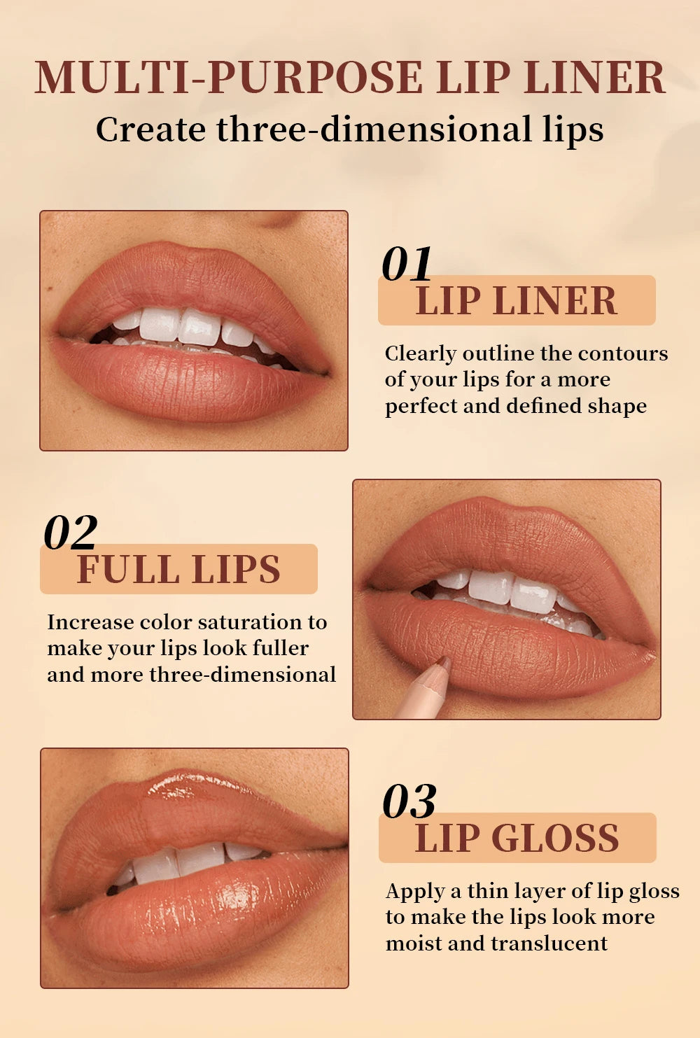 12Color Matte Lipstick Lipliner Set Nude Soft Matte Lip Liner Set Non-Drying Waterproof Plumping Outline The Lips Contour Makeup