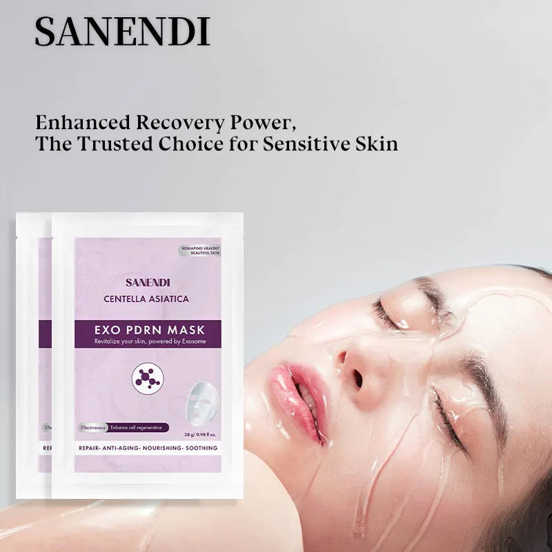 Newest PDRN ExoBio Collagen Face Masks Sheet Centella Asiatica Skincare Hydrating Elasticity Anti-aging Repair Pore Minimizing