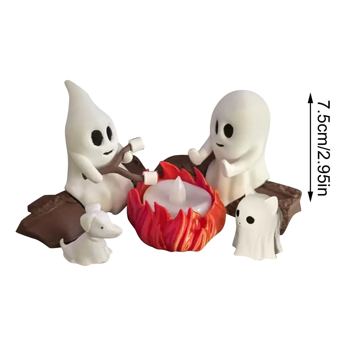 Halloween Ghost Bonfire Figurines