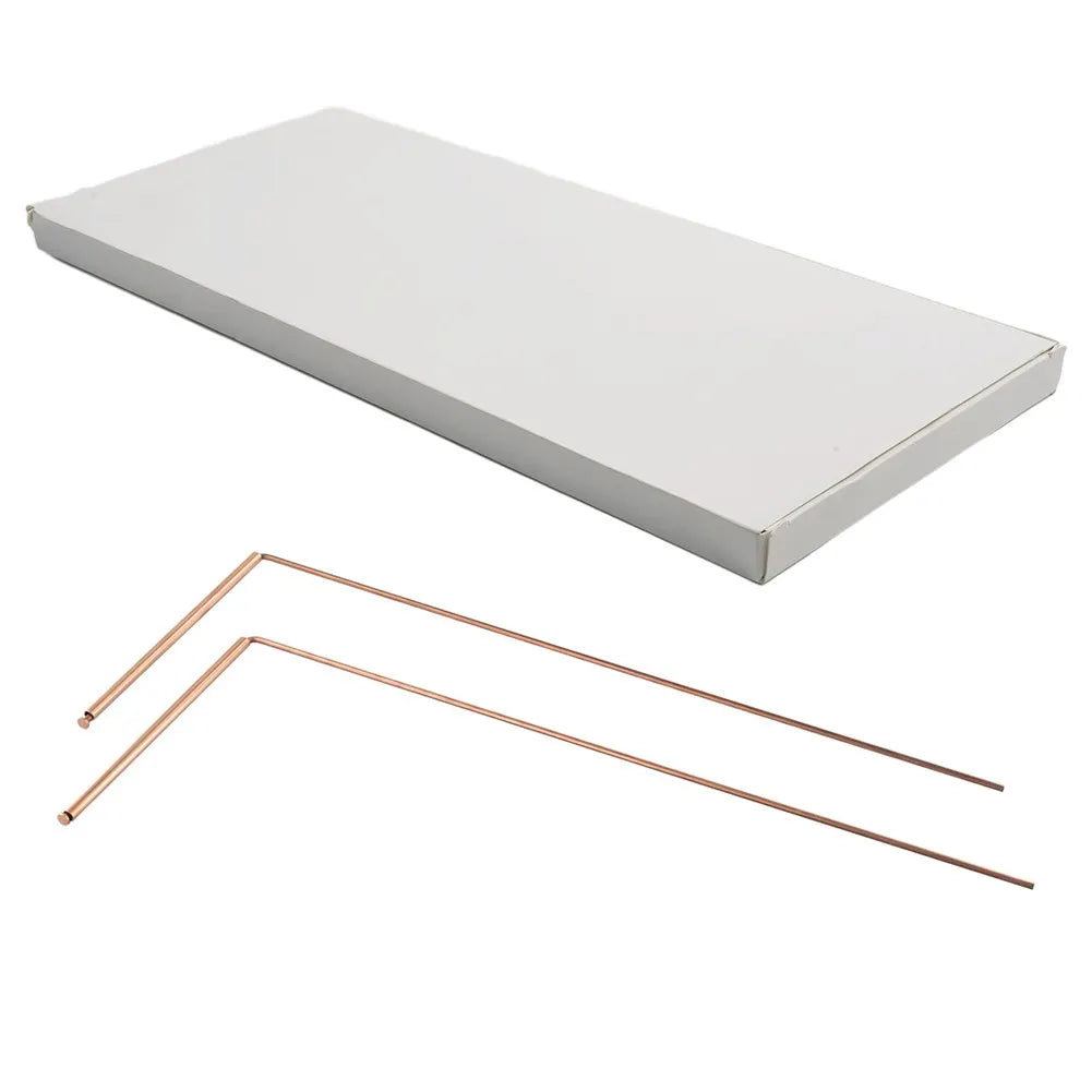 2Pcs 99.9% Copper Divining Dowsing Rods Metal Detector For Water Treasure Finding Tools Copper Probing Rod 13.86X6.93X0.71Inches