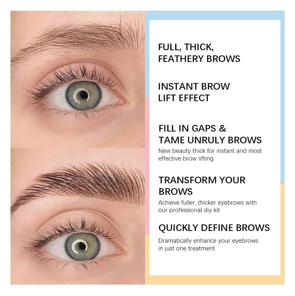 Brow Lamination Kit At Home DIY Eyebrow Lamination Kit Professional Eye Brow Perm Kit Instant DIY Eyebrow Lift Kit for Fuller