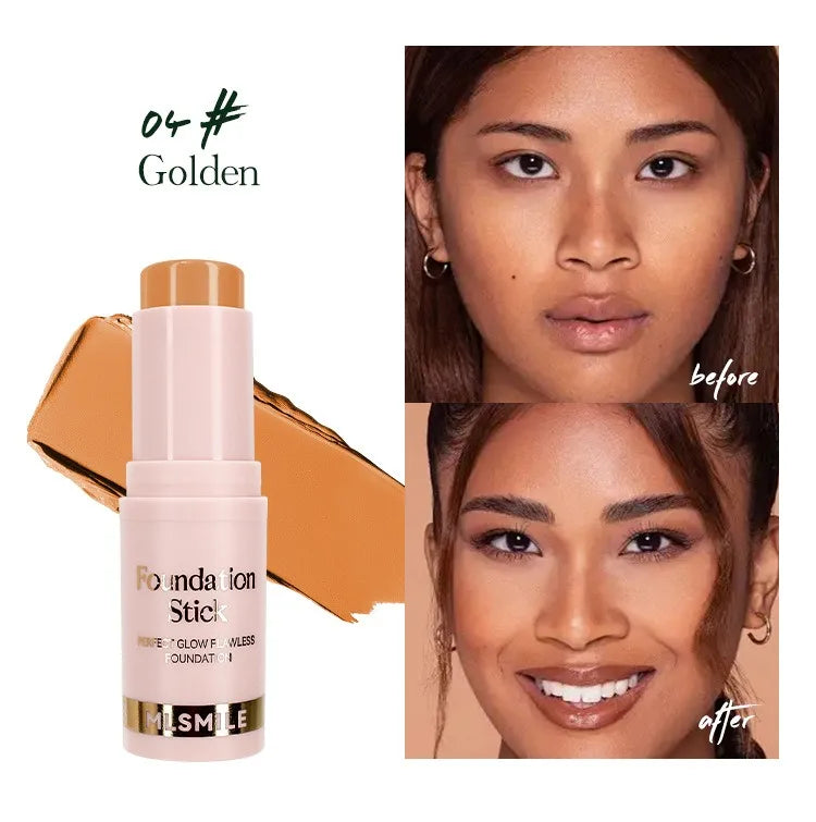 Matte Foundation Stick Oil Control Primer BB Cream Medium Coverage Light Bronzer Sculpt Face Outline Contour Brighten Concealer